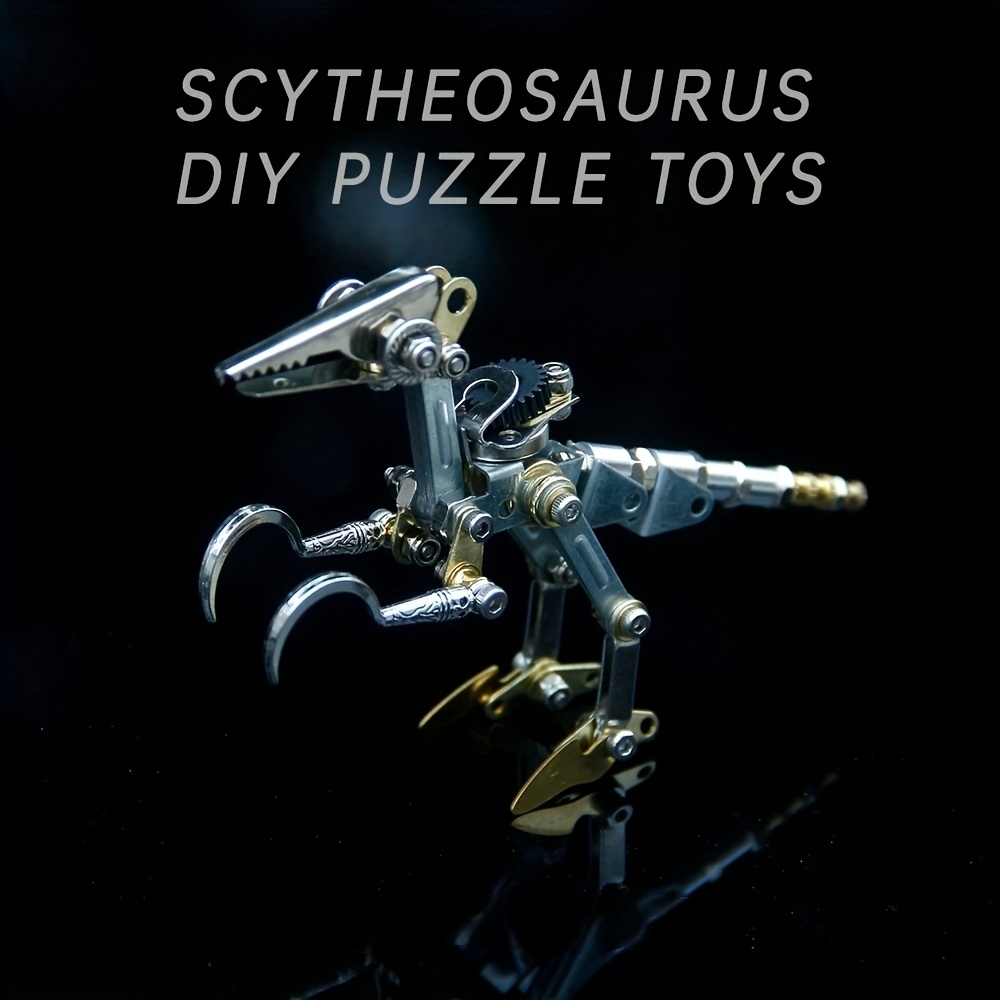3D Metal Puzzle Steampunk Scythe Dragon DIY Steampunk