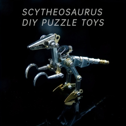 3D Metal Puzzle Steampunk Scythe Dragon DIY Steampunk