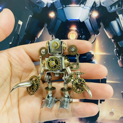 3D Metal Puzzle Steampunk Mechanical Robot Figurine