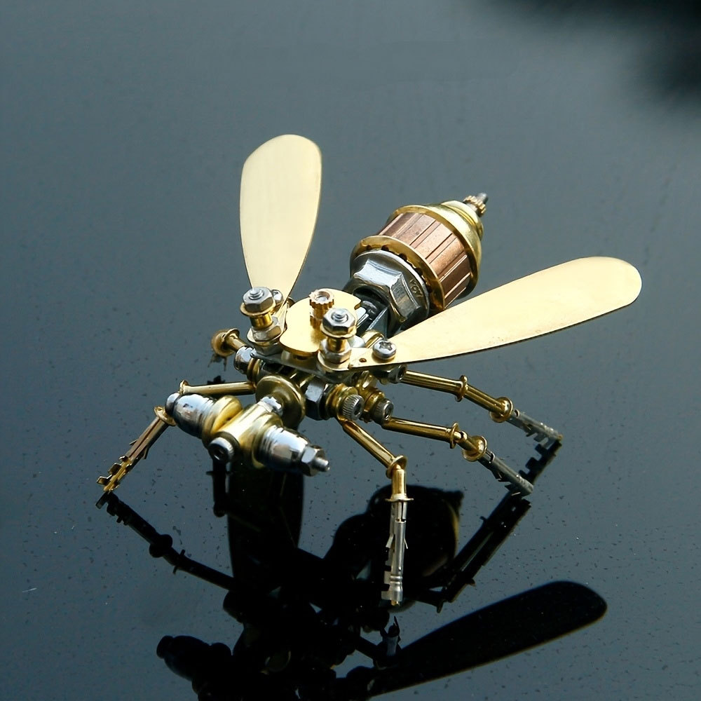 Puzzle Ornament Little Fly Metal Steampunk