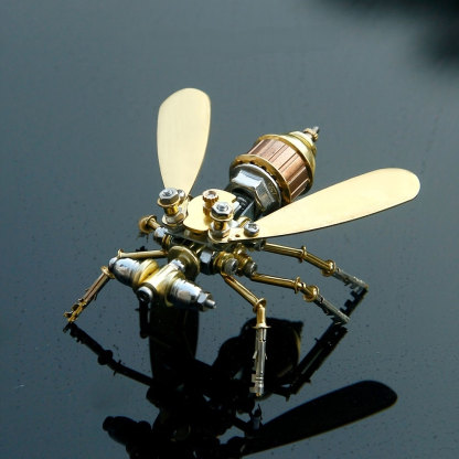 Puzzle Ornament Little Fly Metal Steampunk