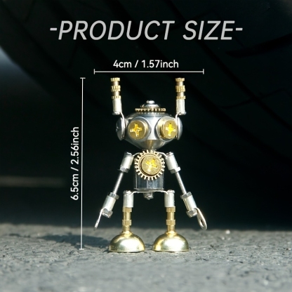 Handcrafted Brass Cyberpunk Metal Robot Puzzle