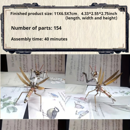3D Mechanical Insect Model Puzzle Kit