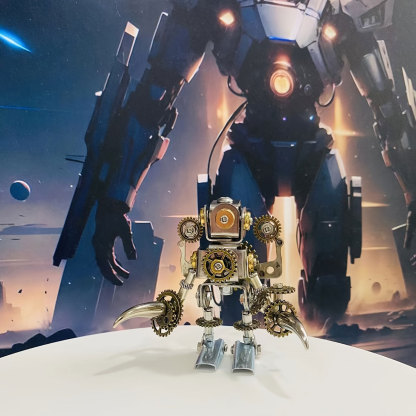 3D Metal Puzzle Steampunk Mechanical Robot Figurine