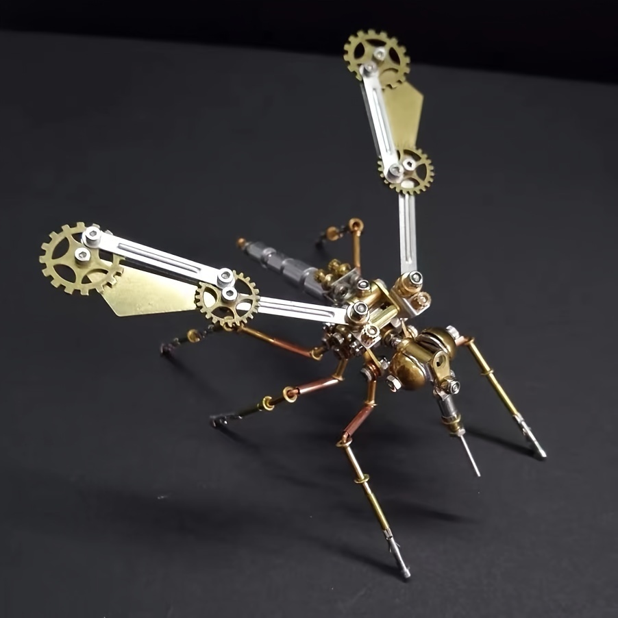 Steampunk Mechanical Mosquito Metal Puzzle