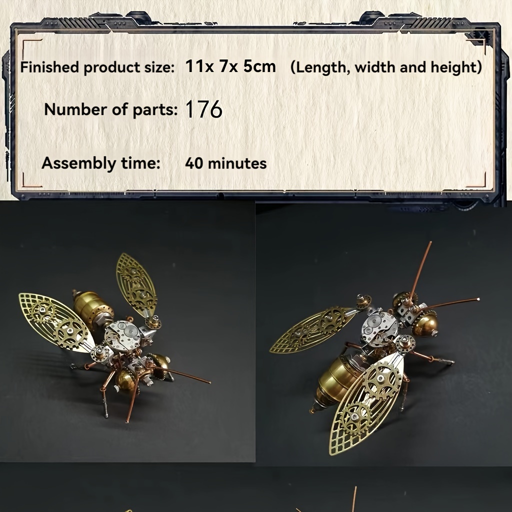 Steampunk Mechanical Bee 3D Puzzle