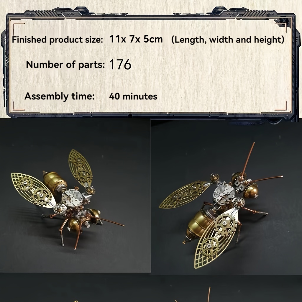 Steampunk Mechanical Bee 3D Puzzle