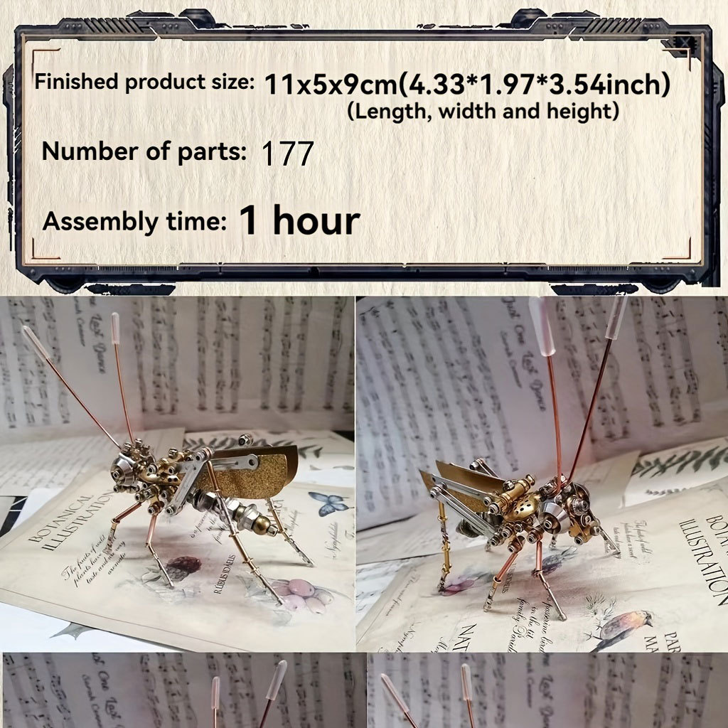 Grasshopper DIY Creative And Fun Metal Puzzle