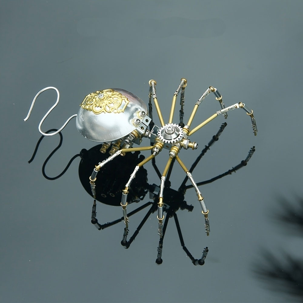 Metal Puzzle 3D Long-tailed Spider Handmade DIY Ornament
