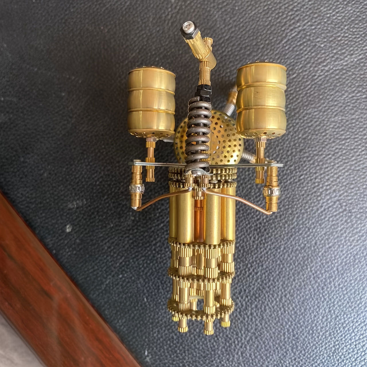 3D Metal Puzzle Rotatable Gatling Gun Metal Ornament