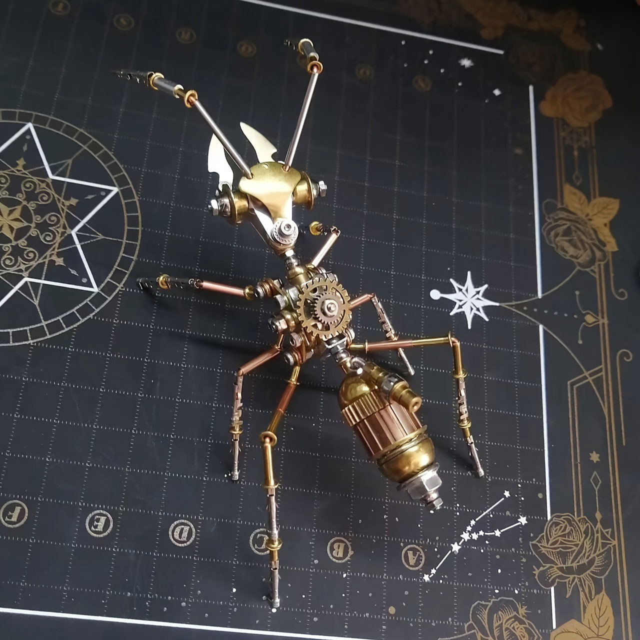 Steampunk Mechanical Ant Metal Assembly Puzzle