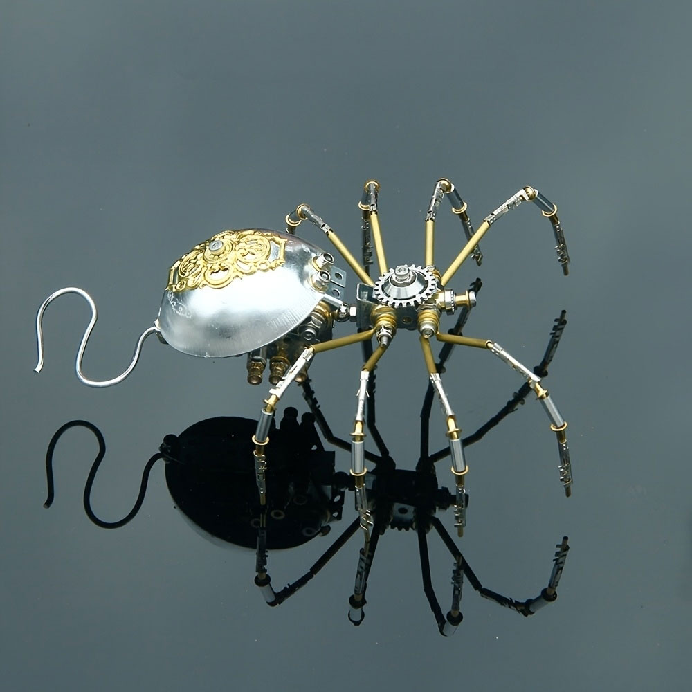 Metal Puzzle 3D Long-tailed Spider Handmade DIY Ornament