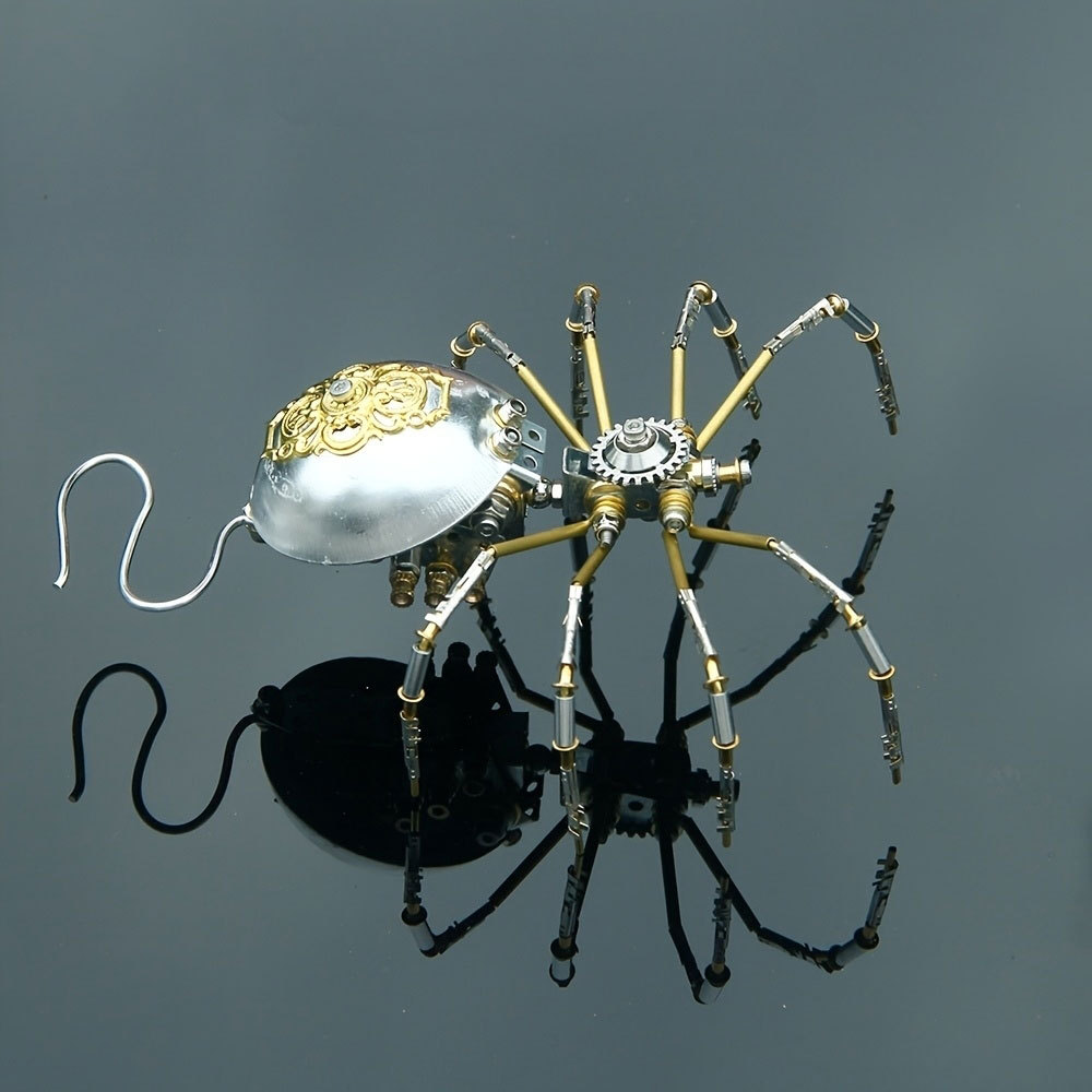 Metal Puzzle 3D Long-tailed Spider Handmade DIY Ornament