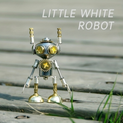 Handcrafted Brass Cyberpunk Metal Robot Puzzle