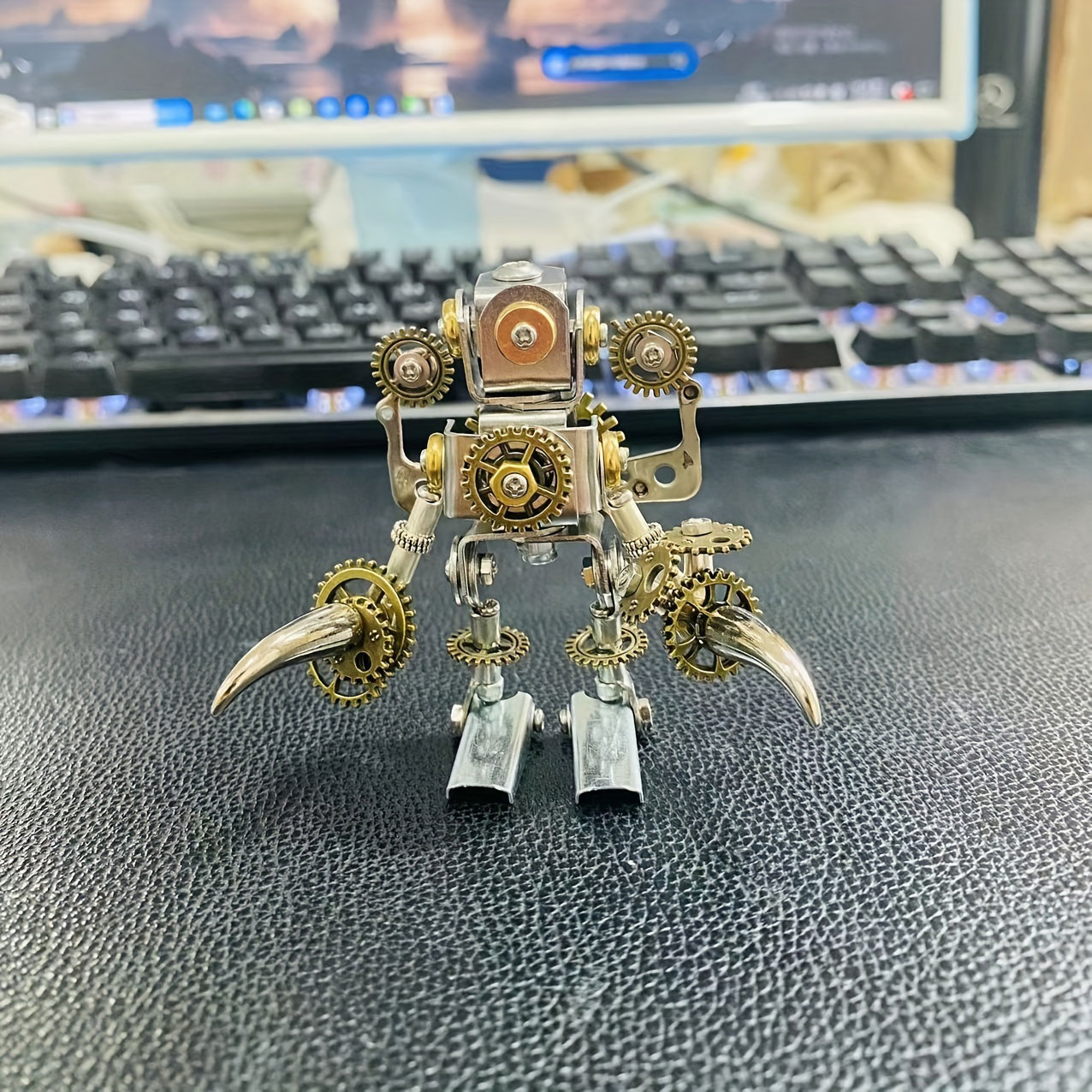 3D Metal Puzzle Steampunk Mechanical Robot Figurine