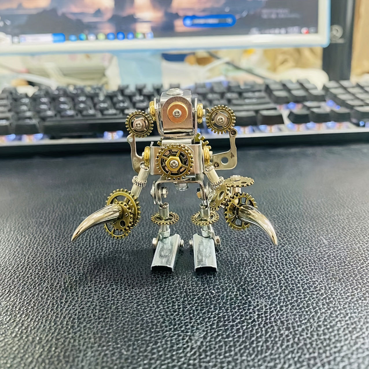 3D Metal Puzzle Steampunk Mechanical Robot Figurine