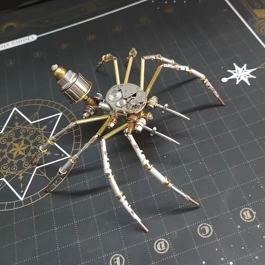 3D Metal Puzzle Spider Watch Movement DIY Kit