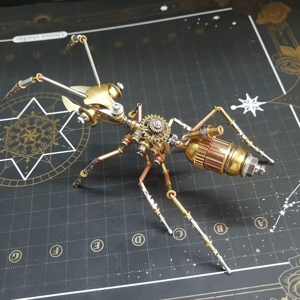 Steampunk Mechanical Ant Metal Assembly Puzzle