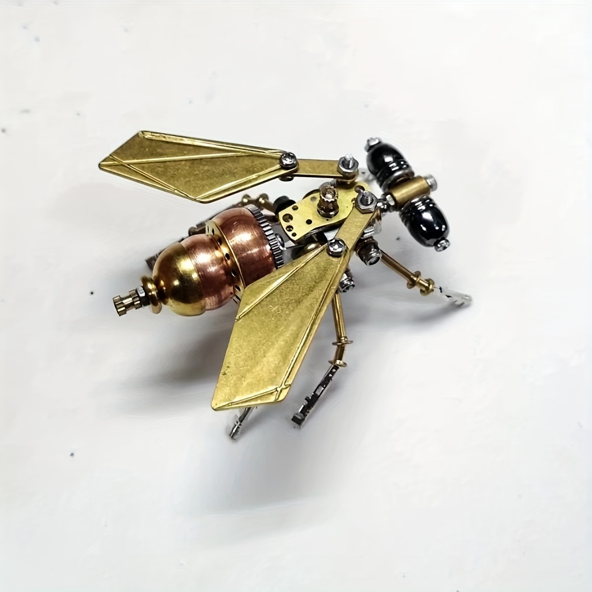 3D Mechanical Puzzle Golden Copper Fly Model
