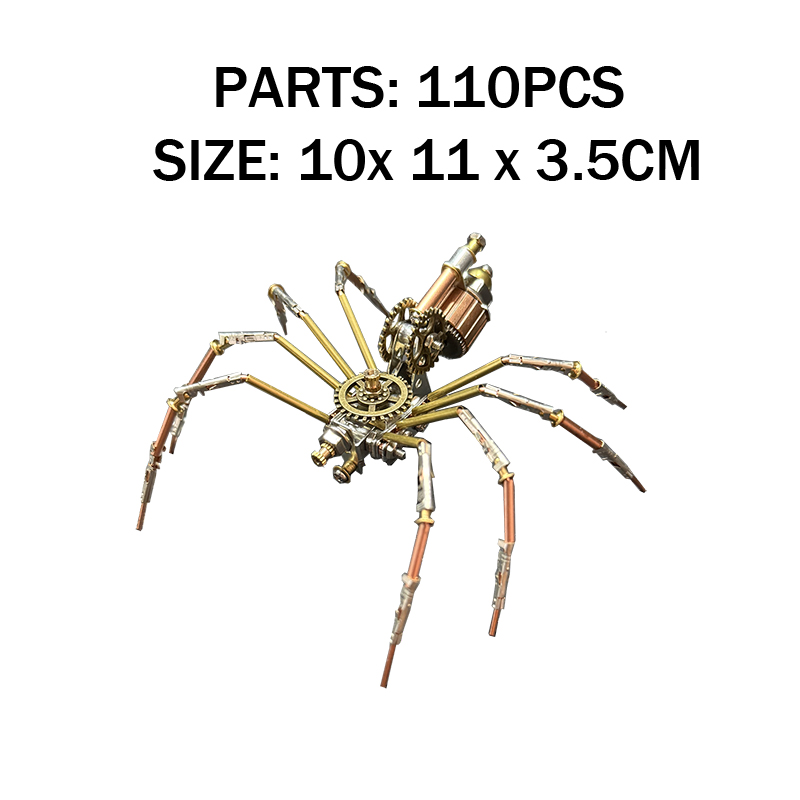 Metal Spider 3D Puzzle Toy STEM DIY Model Kit Gift