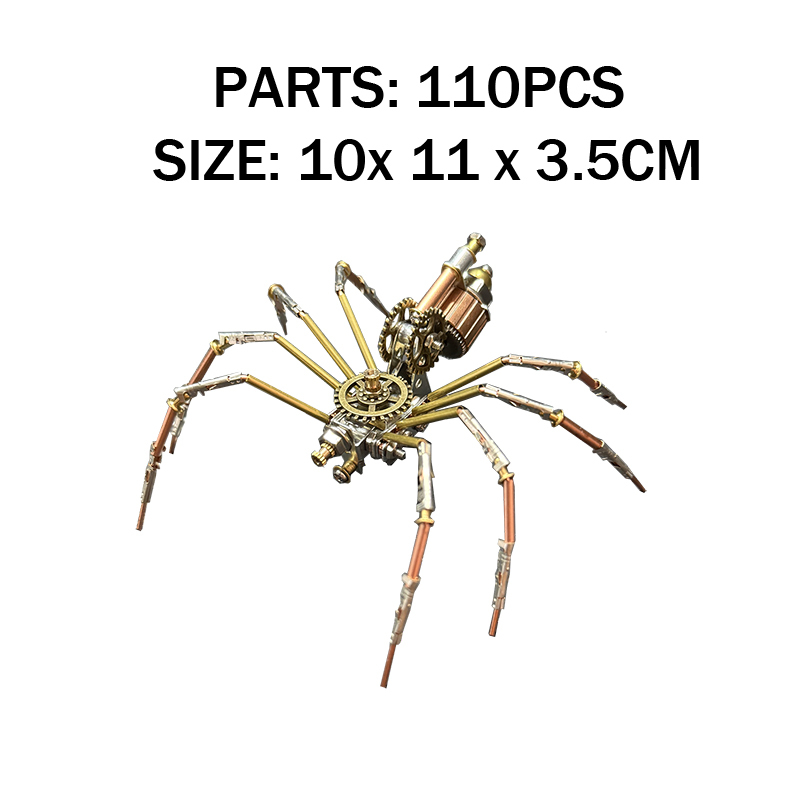 Metal Spider 3D Puzzle Toy STEM DIY Model Kit Gift