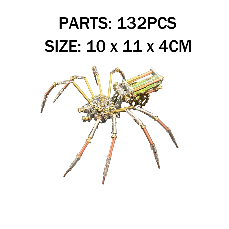 3D Spider Puzzle Kit Build Your Own Metal Insect Model