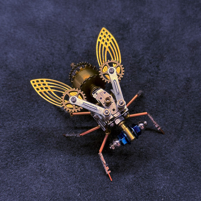 3D Fruit Fly Metal Puzzle Toy STEM DIY Bug Model Kit