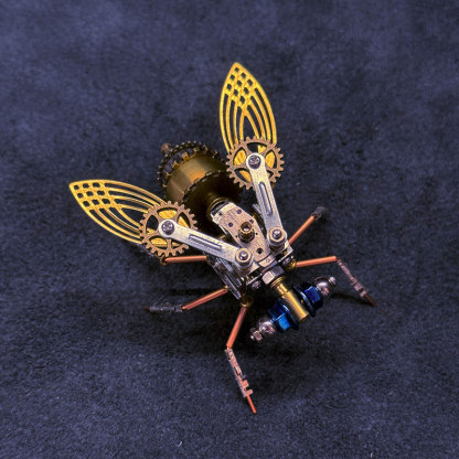 3D Fruit Fly Metal Puzzle Toy STEM DIY Bug Model Kit