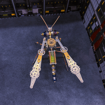 STEM DIY Puzzle Steampunk Insect with Dynamic Wing Gears