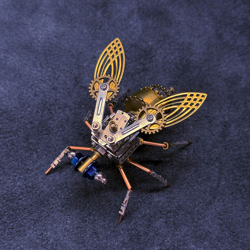 3D Fruit Fly Metal Puzzle Toy STEM DIY Bug Model Kit