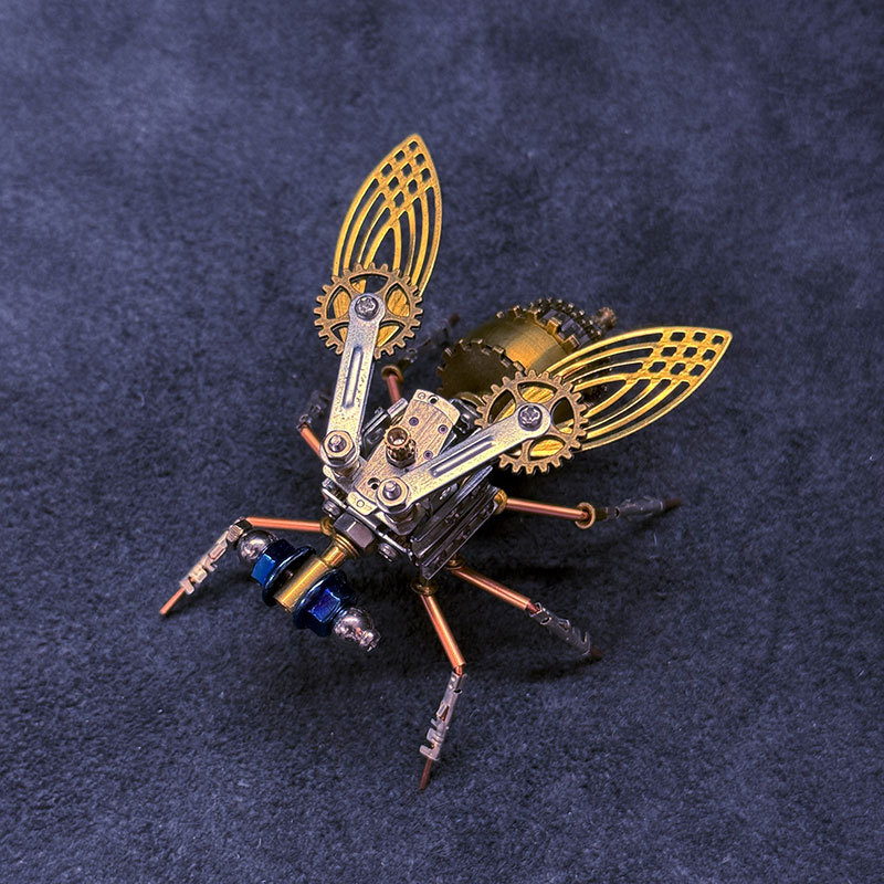 3D Fruit Fly Metal Puzzle Toy STEM DIY Bug Model Kit