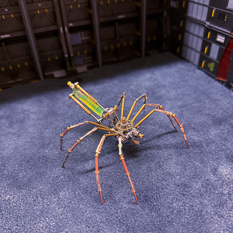 3D Metal Puzzle Punk Mechanical Spider DIY Toy