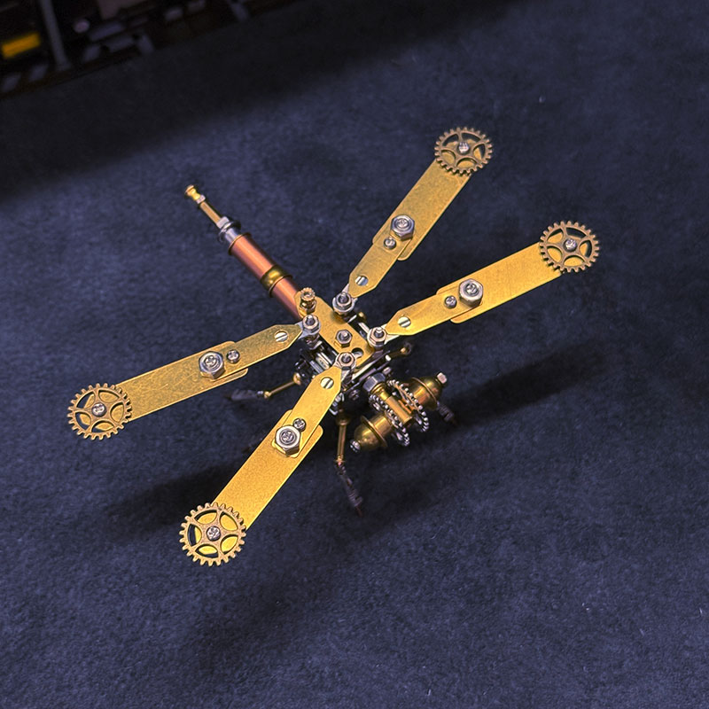 3D Dragonfly Metal Puzzle Toy STEM DIY Bug Model Kit