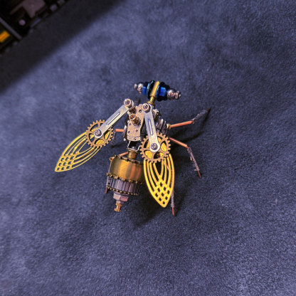 3D Fruit Fly Metal Puzzle Toy STEM DIY Bug Model Kit