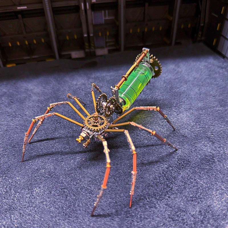 Retro Spider 3D Metal Puzzle DIY Steamcraft Assembly Toy