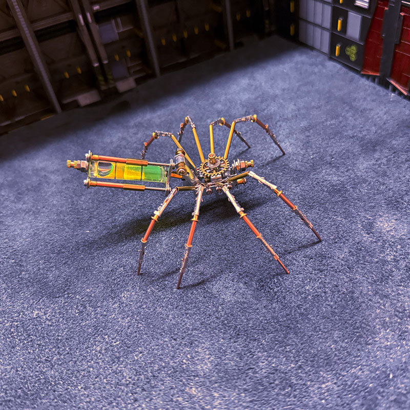 3D Metal Puzzle Punk Mechanical Spider DIY Toy