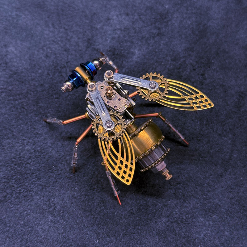 3D Fruit Fly Metal Puzzle Toy STEM DIY Bug Model Kit