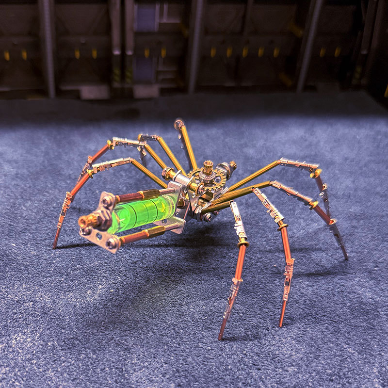 3D Metal Puzzle Punk Mechanical Spider DIY Toy