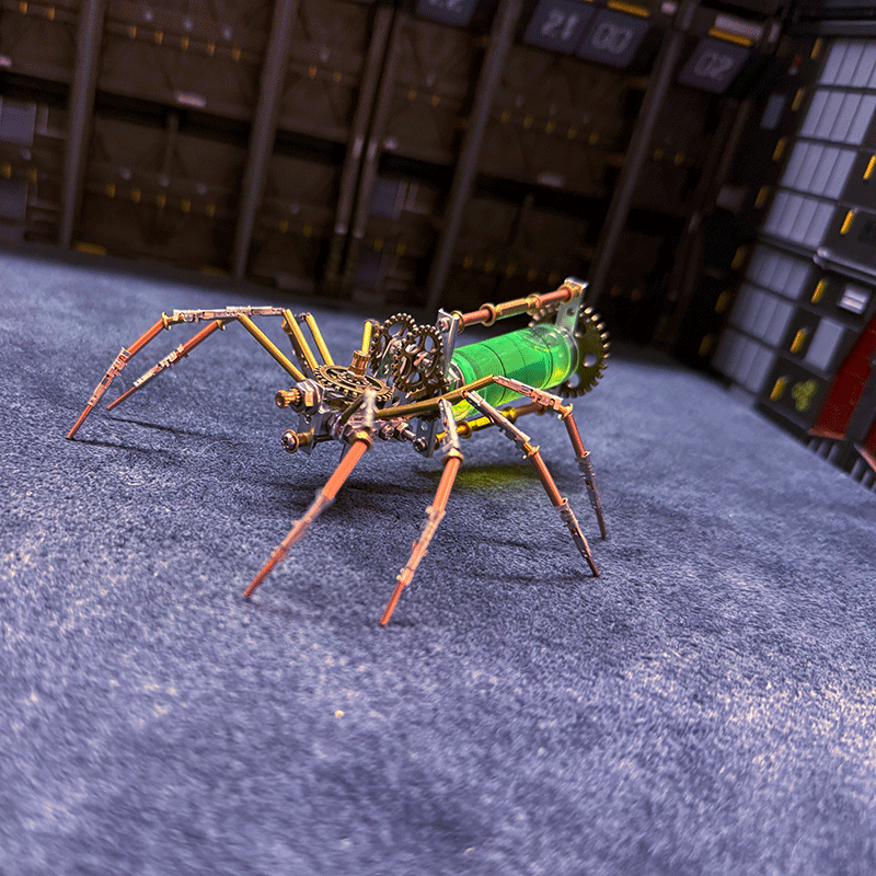 Retro Spider 3D Metal Puzzle DIY Steamcraft Assembly Toy
