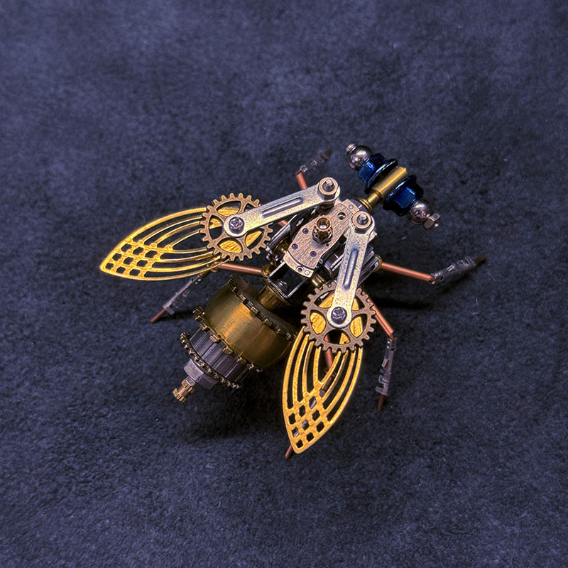 3D Fruit Fly Metal Puzzle Toy STEM DIY Bug Model Kit
