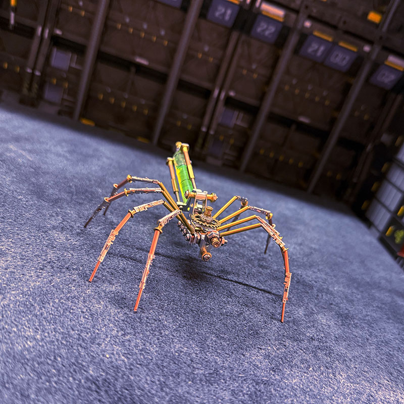 3D Metal Puzzle Punk Mechanical Spider DIY Toy