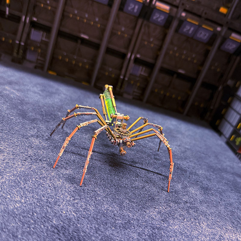 3D Metal Puzzle Punk Mechanical Spider DIY Toy