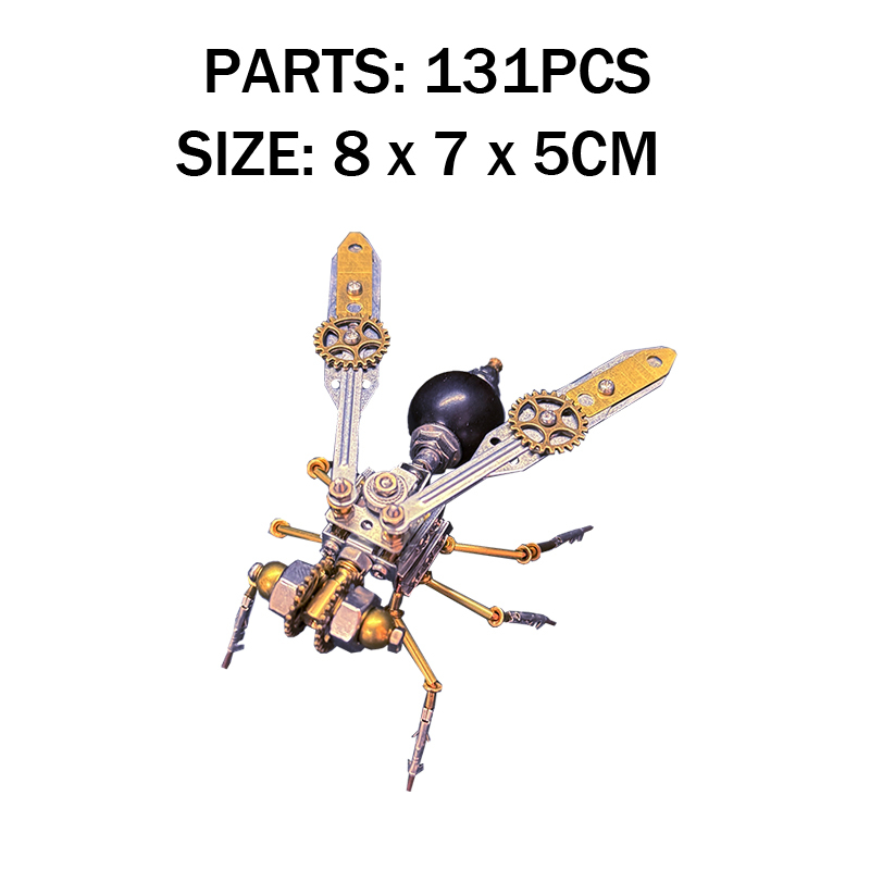 3D Wasp Metal Puzzle Toy Creative DIY Mechanical Model