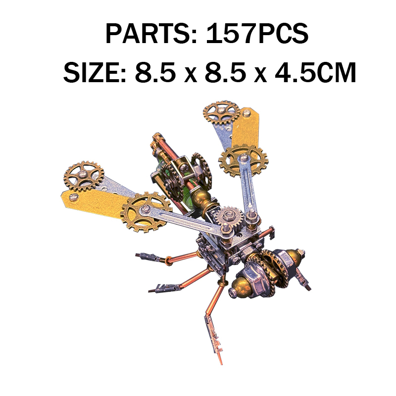 Mechanical Bee 3D Puzzle Kit STEM DIY Metal Insect Toy