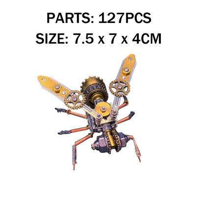 3D Bee Metal Puzzle Toy Creative DIY Bug Model Gift