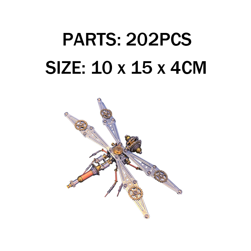 Mechanical Dragonfly Puzzle Kit for STEM Flight Engineering Fun