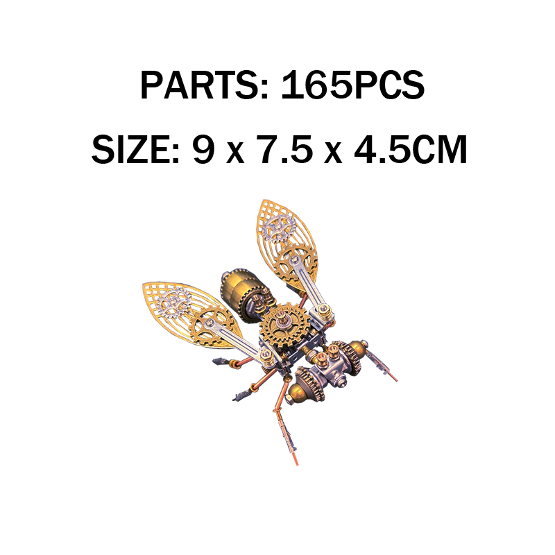 DIY Mechanical Wasp Puzzle Kit for STEM Engineering Education