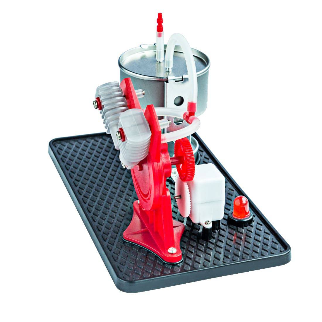 HelloWorld7-Twin Live Steam Engine Model Kit + led generator learning equipment