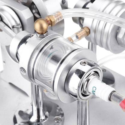 Transparent Combustion Chamber Hit and Miss Gas Engine Model Water Cooled STEM Physics Toy-helloworld7