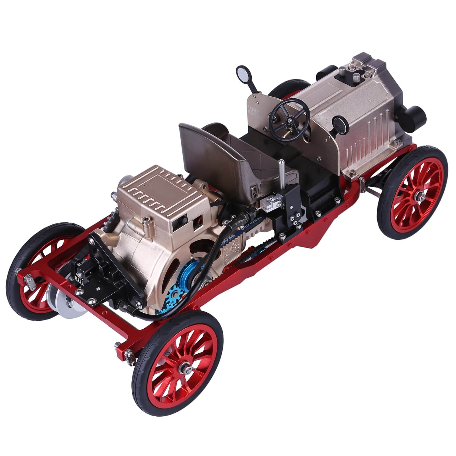 Teching Assembly Vintage Classic Car Metal Mechanical Model Toy with Electric Engine 310+pcs-helloworld7